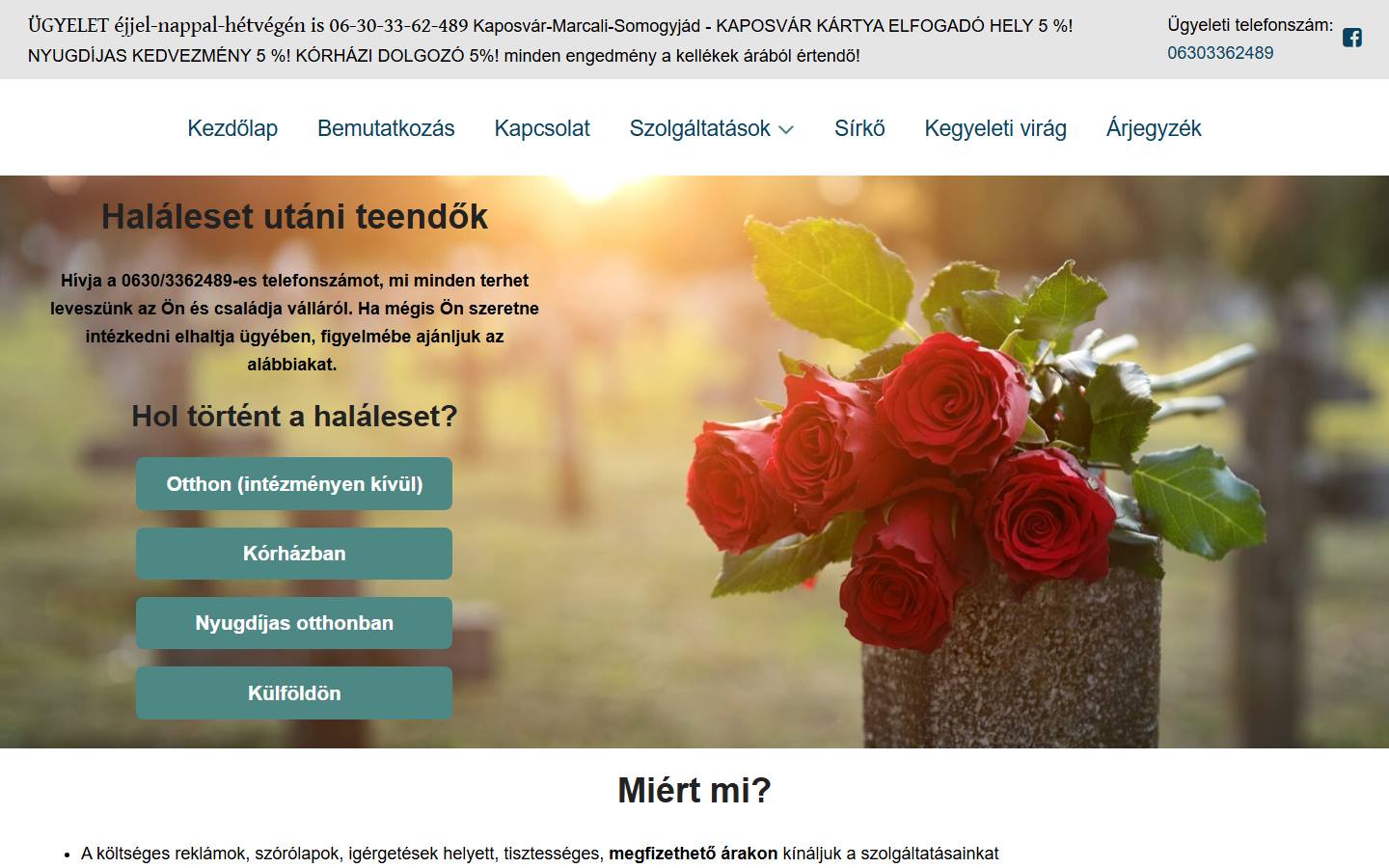 temet.hu nyitóoldala